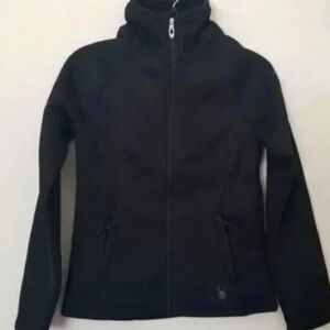 Spyder Stella Women's Sherpa Lined Knit Jacket Black Size M